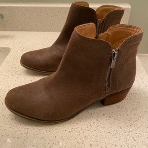Suede booties